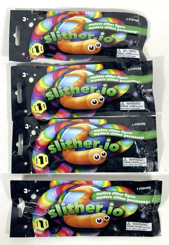 Slither.io Series 1 Blind Bags Mystery Slither Figure Lot of 4