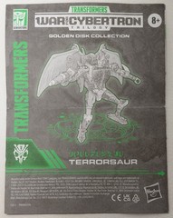 Transformers WFC Trilogy Golden Disk Collection Terrorsaur Figure Copyright 2021