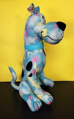 Scooby Doo Rainbow Tie Dye Zig Zag 13.5 Plush Stuffed Animal Toy Factory
