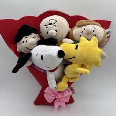 PEANUTS PLUSH BOUQUET Snoopy Woodstock Charlie Brown Lucy Patty 13″ NEW W/TAGS