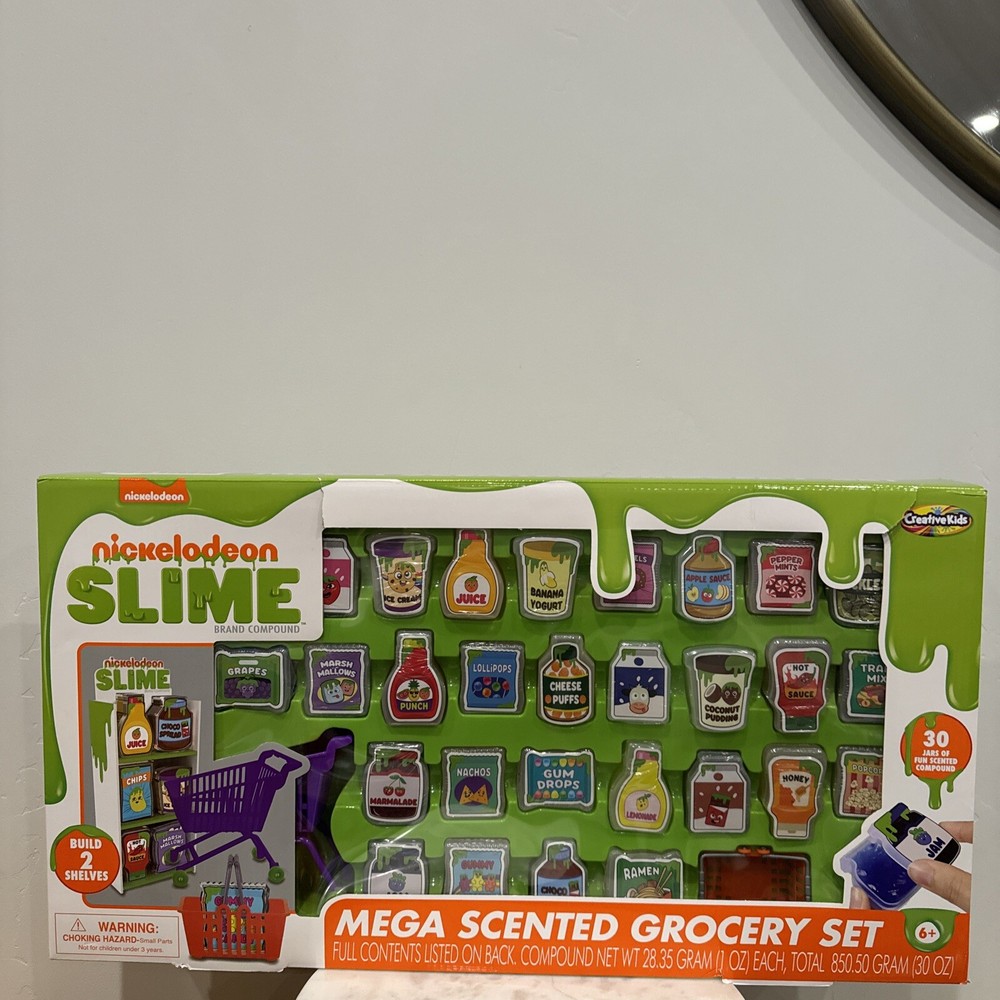 NICKELODEON MEGA SCENTED GROCERY SET 30 JARS OF FUN SCENTED COMPOUND **NEW**