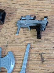 12 Piece Action Figures Accessories 80- 90s Power Ranger Sword Ray Gun Axe Toys