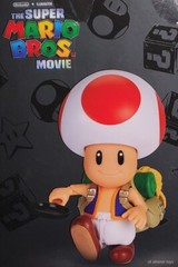 The Super Mario Bros. Movie Toad Action Figure with Frying Pan Accessory Jakks