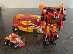 Transformers FansProject RODIMUS PRIME Parallax City Protector & Trailer Armor