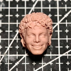 1/12 1/10 1/18 Scale Film Jackson Man Head Sculpt Unpainted Fit 6″ ML SHF Neca