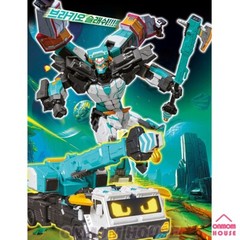 Metal Cardbot S MUSCLE HYDE Transformation Cargo Crane Action Figure Toy 2024