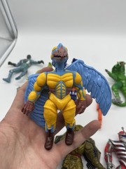 Vintage Power Rangers Figure Lot Flip Head Pink Red Green Yellow Peckster Zedd