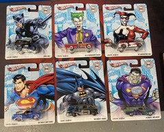Lot of 6 Hot Wheels Pop Culture DC Comics Real Riders