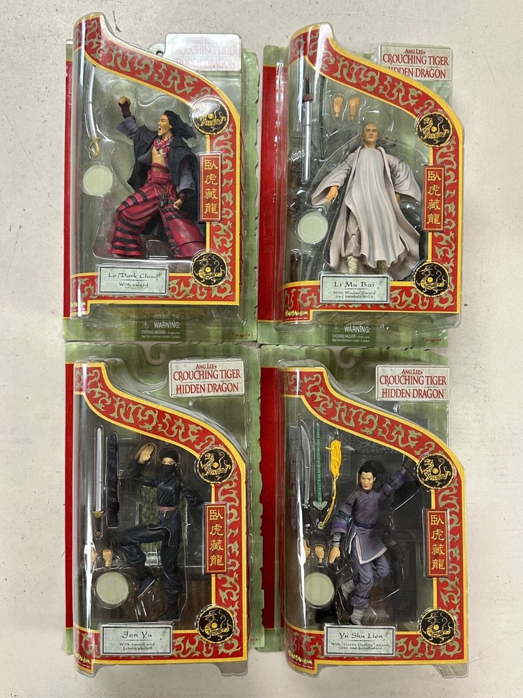 Crouching Tiger Hidden Dragon DELUXE Figures 2001 Art Asylum FULL SET of 4 MOC