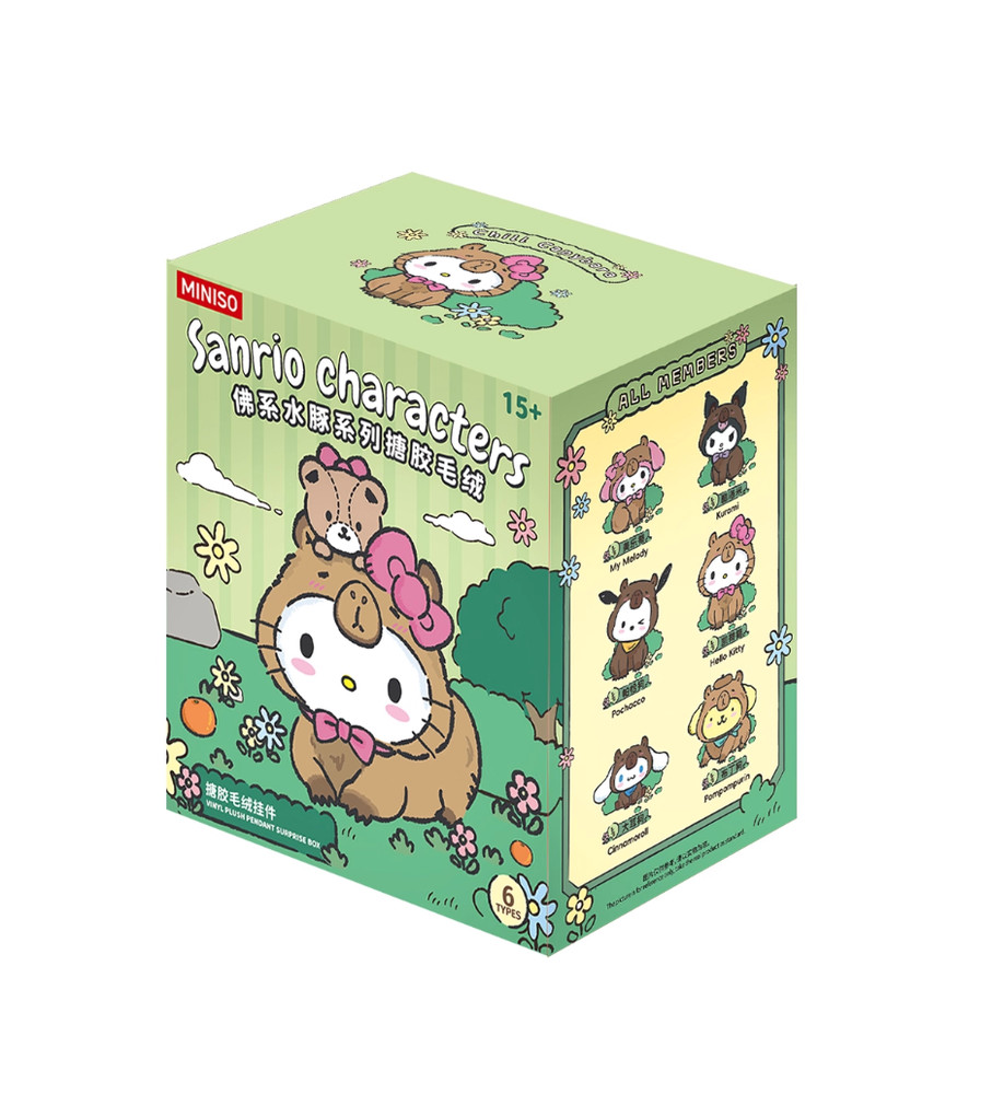 💡 Miniso x Sanrio Characters Capybara Series Vinyl Plush One Random Blind Box