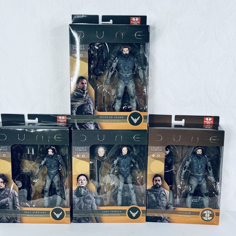 McFarlane DUNE Rabban BAF set Paul, Lady Jessica, Duncan Idaho & Stilgar 2020