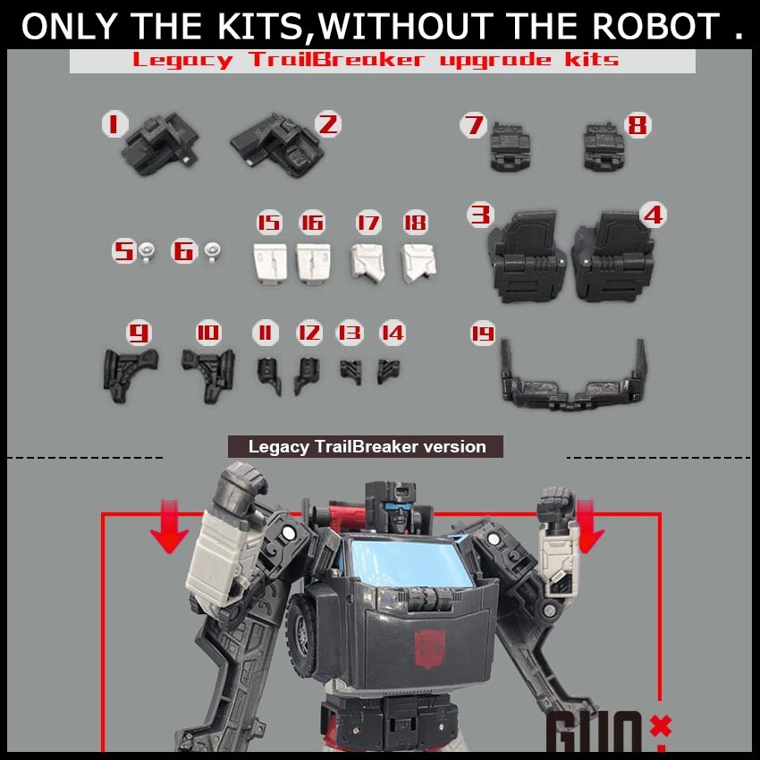 Arm Leg Filler Upgrade Kit For LEGACY United Trailbreaker – GO BETTER 3D DIY