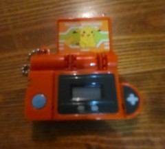 Pokémon Mini Pokédex Toy Keychain – Pikachu Graphic – Orange Collector Gadget