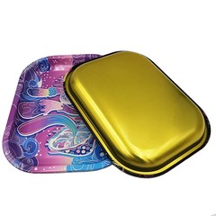 Metal Rolling Tray Plate Ashtray Tobacco 180*140MM Cigarette Tray Animated
