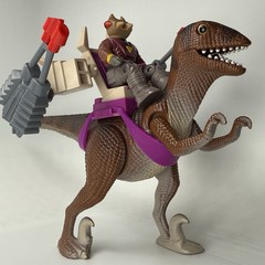 Dino Riders – DEINONYCHUS 1x Rubber Band Gummi – 1988 Tyco Part – Repro (PURPLE)