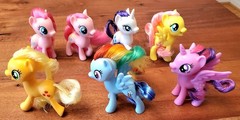 Lot of 7 My Little Pony Brushable Hair 3.5″ Figures G4 2016