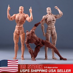 USA Romankey X COWL 1/12 Dark Male Head Body Flexible Jointed 6in Action Figure