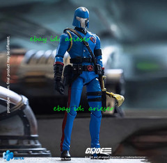 Hiya 1/18 G.I.Joe Cobra Commander 10cm Action Figure New In Stock