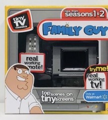 Tiny TV Classics Family Guy Edition Real Working Mini Television NEW Toy Sale