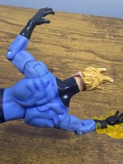 2009 Hasbro Marvel Universe Human Torch Action Figure Light Blue Black Belt #011