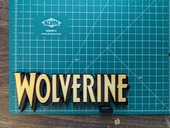 Marvel Wolverine 3D printed sign logo display wall shelf
