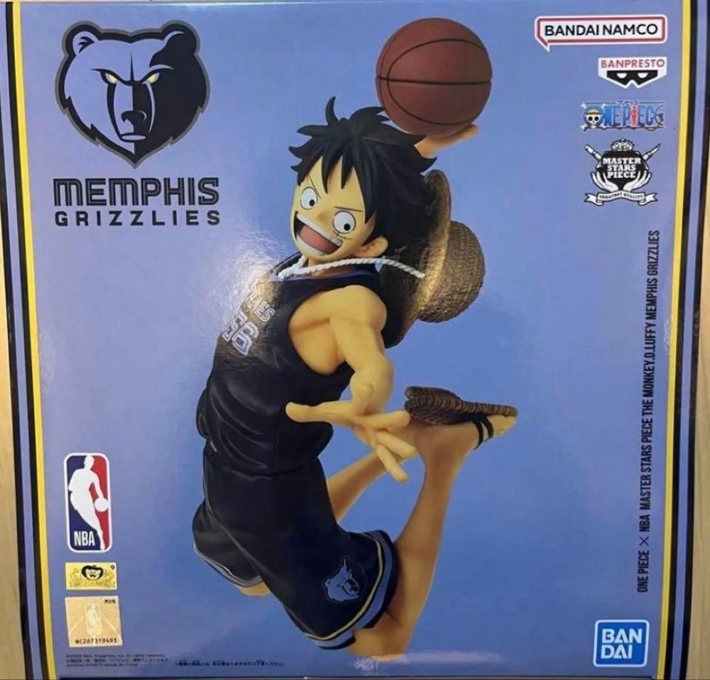 ONE PIECE x NBA MASTER STARS PIECE THE MONKEY D. LUFFY MEMPHIS GRIZZLIES BANDAI