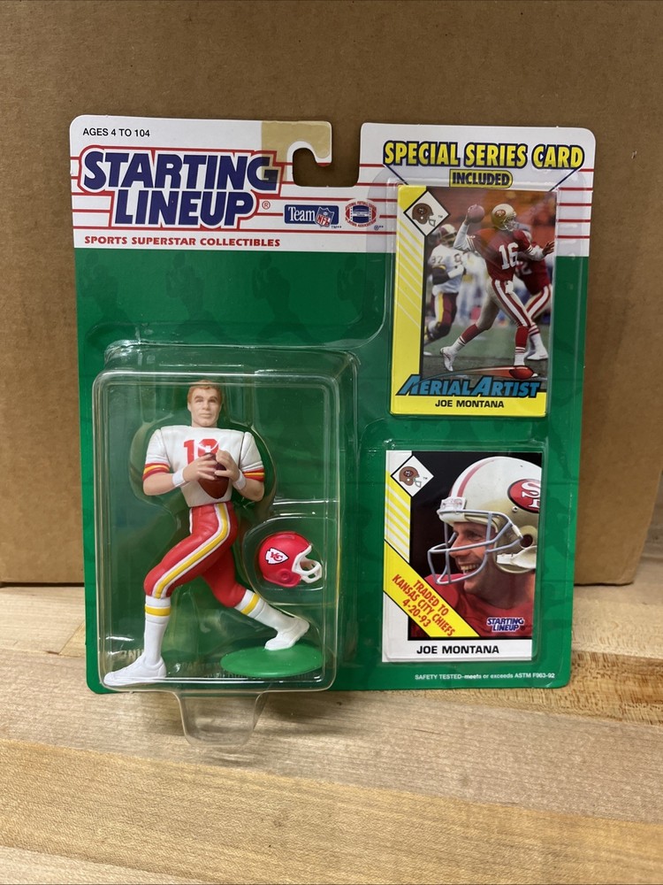 1993 Joe Montana Starting Lineup First KC Chiefs NFL Figure. Box 313