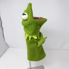 Vintage 1978 Fisher Price Jim Henson Muppets Kermit The Frog Hand Puppet