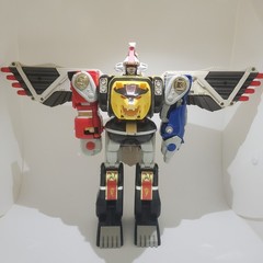Bandai Mighty Morphin Power Rangers Deluxe Ninja Megazord WITH Falcon Zord 1995