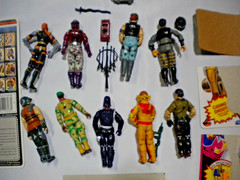 LOT Vintage GI Joe Action Figures Weapons File Cards 80s 90s 00s JUNK PART LOT