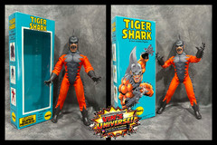 Custom 8″ Mego Scale Namor Sub-mariner Todd Arliss Tiger Shark! Action Figure
