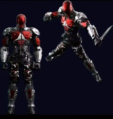 F5 Batman Arkham Knight Jason Todd figure Red Armor Model Kit 3.75″ tall No Box