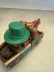 Disney Pixar Cars 2 Materhosen Mater Die-cast Car Green Hat Missing Feather
