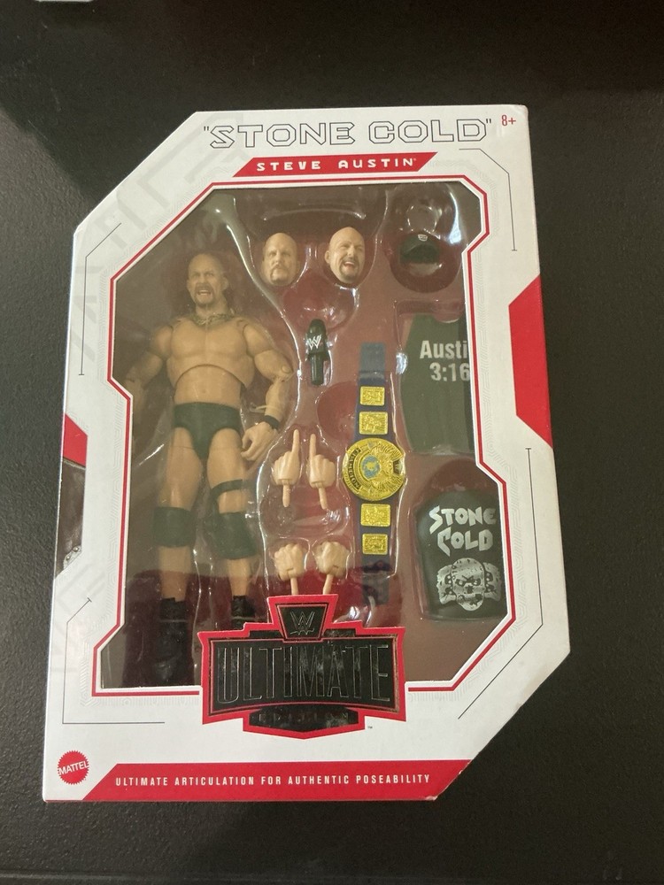 Stone Cold Steve Austin WWE WWF Mattel Ultimate Edition Series 9 Wrestler Figure