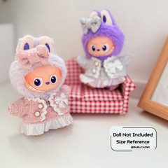 Handmade 10cm Labubu Clothes Size Fits for Monster Plush V4 Pin for Love Outfit