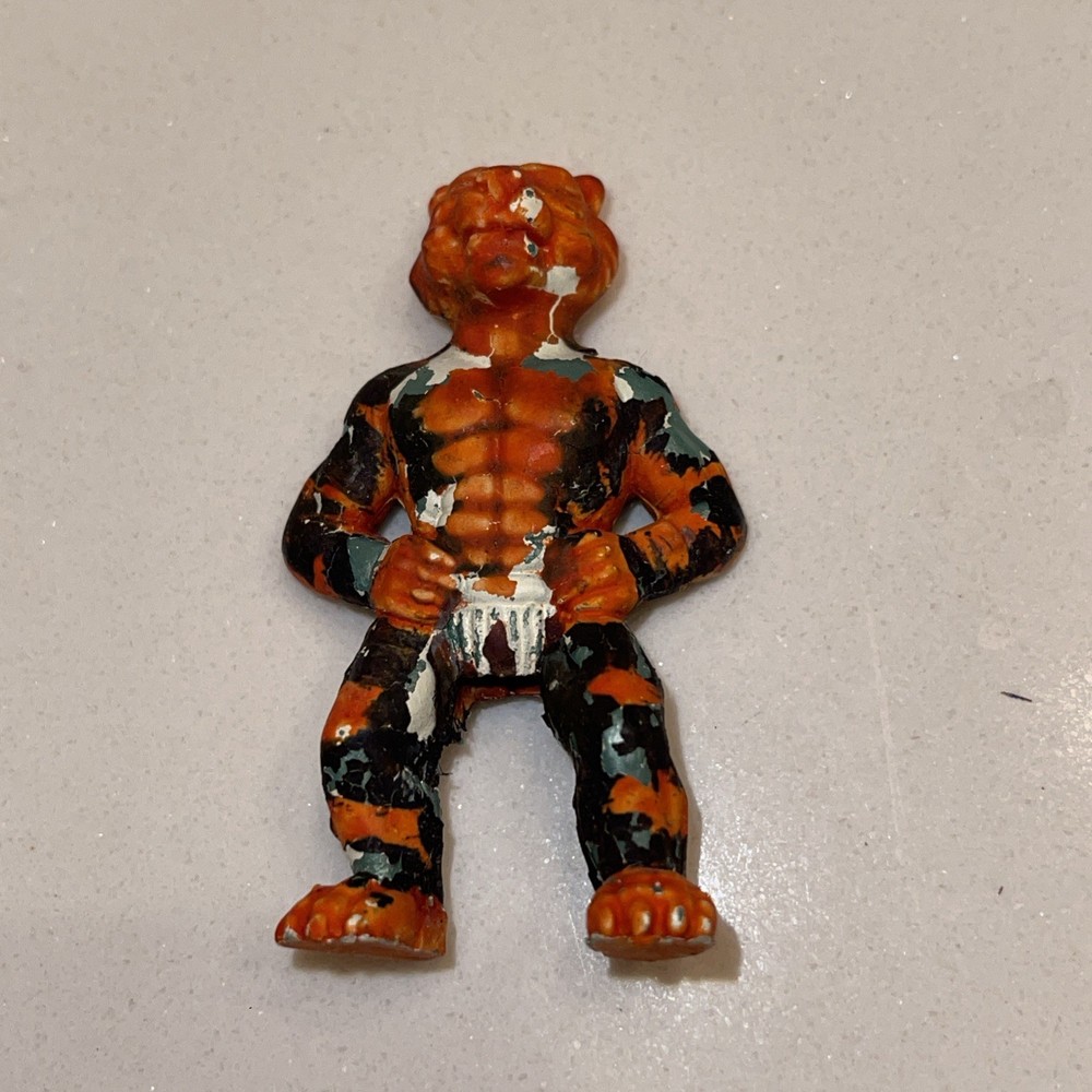 1980’s Galaxy Warriors Pencil Topper Charm Figure Tiger Man Multicolored