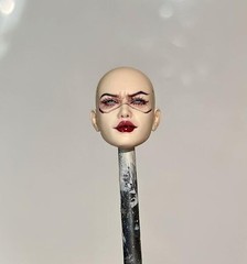 1:6 1:12 1:18 Female Punk Moon Girl Head Sculpt For 6″ 12″ Action Figure Body