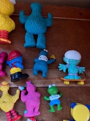 Large Mixed Lot of Plastic Rubber Vinyl Barney Sesame Street TV Character Play