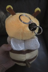 Handmade Fully Jointed 5.9″ Yellow Bumble Bee Bear Plush Keychain