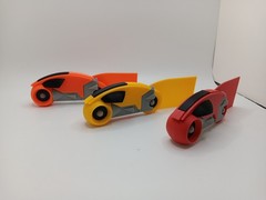 Retro Lightcycle mini lot x3 for Vintage Tron action figures and light cycle