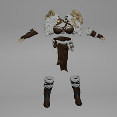1/12 Scale Action Figure Armor Kit: Red Sonja
