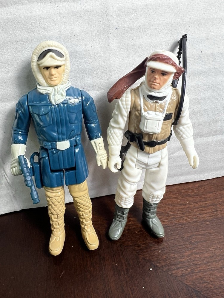 VINTAGE KENNER STAR WARS ESB 1980 HONG KONG LUKE & HAN HOTH LOT 100% COMPLETE
