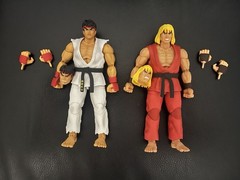 Jada Toys Ultra Street Fighter II The Final Challengers Ryu Ken Figures Loose