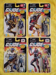 GI Joe Comic/Cartoon Series 4 Figs,Cobra Enemy, Saboteur, Android,Diver,Serpent