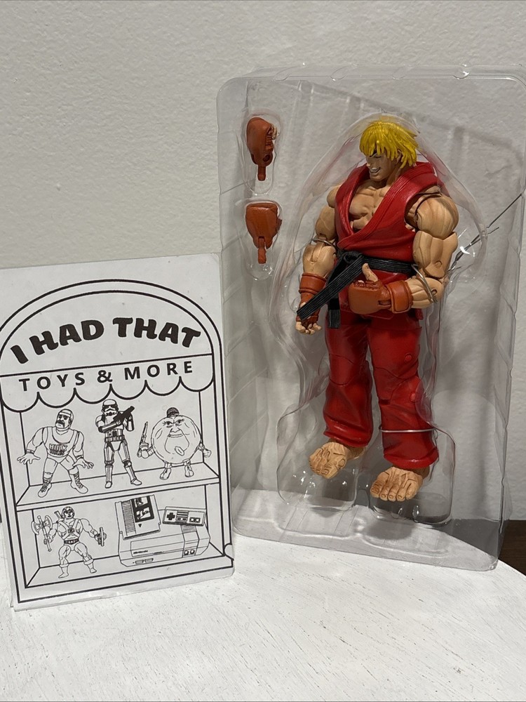 NECA Street Fighter IV Ken Action Figure Complete UNUSED READ