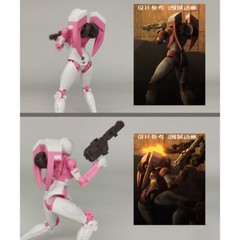 Upgrade Kit For Siege Earthrise Arcee Lifeline Elita-1 Gun Backpack Leg Filler
