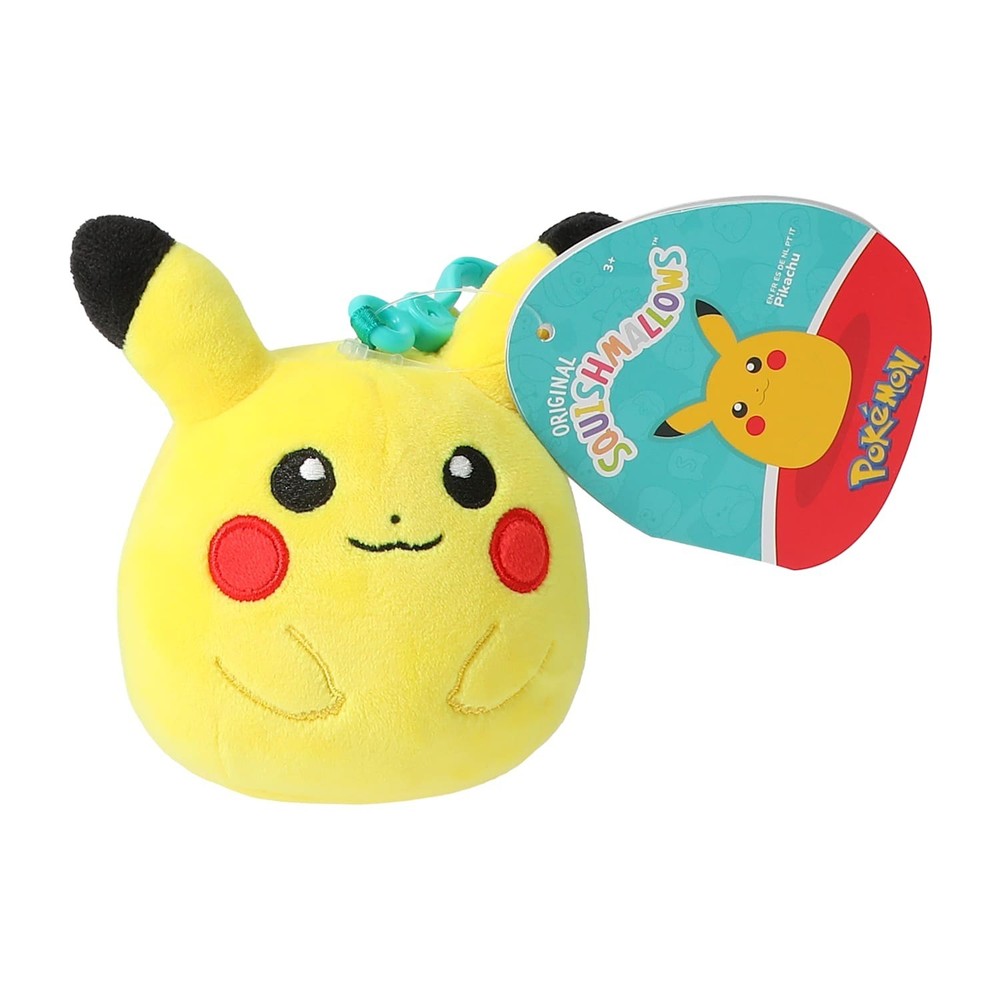 Squishmallows **POKEMON 3.5″ Character Clip/Backpack Charm** You Choose NWT