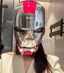 2024 Iron Man MK5 Helmet 1:1 Voice-controlled Mask Wearable Cosplay Props Gifts