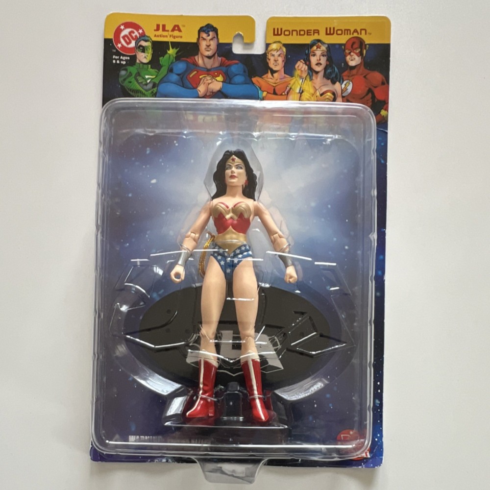 DC Direct Wonder Woman Action Figure Justice League JLA Boxed Base Stand