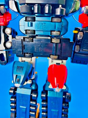 Popy Armored Fleet Dairugger XV Vintage Combining Robot Toy Die-cast Japan 1980s